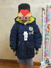 馬騎頓（MQD）MQD冬季男大童加厚保暖學(xué)院風(fēng)連帽羽絨服 藏青 130 （充絨量95g） 曬單實(shí)拍圖
