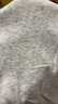 歐洛黛長(cháng)袖t恤女2025秋季新款設計感小眾拼色V領(lǐng)打底純欲風(fēng)t恤女上衣 灰色（云黑圖） L 曬單實(shí)拍圖