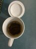友來福茶杯陶瓷帶蓋純白骨瓷辦公會議杯子開會水杯350ml定制印字 曬單實拍圖