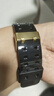 添賦適用卡西歐手表帶 g-shock GA-110 100 400 700黑金橡膠表帶配件 亮面-亮光金扣 16MM(工具+貼膜) 曬單實(shí)拍圖