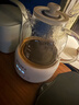 小質(zhì)養(yǎng)生壺1.2L全玻璃花茶壺0膠水0金屬恒溫煮茶器辦公室熱牛奶神器保溫壺家用燒水壺電熱水壺YSH11A 曬單實拍圖