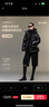 高梵楊冪同款黑金鵝絨服女王5.0五格女士泡芙羽絨服時(shí)尚百搭加厚外套 黑色 XL 曬單實(shí)拍圖