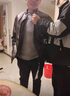 啄木鳥冬季皮衣男加絨加厚皮夾克外套高檔中年爸爸休閑皮襖老人保暖衣服 2315黑色【加絨加厚】 XL (180) 【建議121-135斤】 曬單實(shí)拍圖