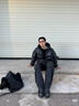 adidas 600蓬休閑保暖鴨絨連帽羽絨服男裝秋冬阿迪達斯官方輕運動(dòng) 黑色   L 曬單實(shí)拍圖