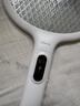 雅格(YAGE)電蚊拍充電式紫光誘蚊燈多功能滅蚊器帶充電底座數顯蚊子拍 曬單實(shí)拍圖