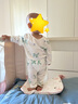 乖奇熊男女寶寶內衣套裝家居衣服嬰兒分體夏季薄款空調服春秋睡衣服兒童 曬單實(shí)拍圖