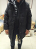 杰奧羽絨服女中長(cháng)款90%鵝絨寬松休閑百搭厚款冬季女裝撞色連帽1313312 100#暗夜黑 XL (175) 曬單實(shí)拍圖