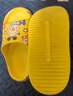 巴布豆（BOBDOG）兒童拖鞋男女童寶寶軟底防滑居家幼兒卡通涼拖鞋 黃色150碼 曬單實(shí)拍圖