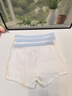 貓人女童內褲兒童純棉a類(lèi)平角短褲寶寶小女孩四角底褲中大童不夾屁屁 3條：本白兔子-本白條紋兔-本白兔子 110 【推薦20-30斤】 曬單實(shí)拍圖