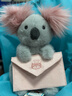Jellycat【全球首發(fā)】信使考拉毛絨玩具禮物玩偶陪伴公仔送禮情人節新品 灰色 One Size 曬單實(shí)拍圖