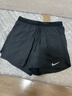 耐克男子透氣訓練跑步短褲速干二合一輕便運動(dòng)NIKE STRIDE FN2993 010黑/黑/黑/銀 M 曬單實(shí)拍圖