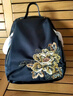 PmSix情人節禮物雙肩包女時(shí)尚大容量背包國風(fēng)刺繡休閑百搭旅行包 黑色 曬單實(shí)拍圖