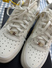 耐克NIKE板鞋女空軍一號 AIR FORCE 1運動(dòng)鞋FV3654-111帆白37.5 曬單實(shí)拍圖