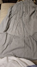 無(wú)印良品（MUJI）女式 棉紗 抽褶裙 長(cháng)半身裙女款裙子25年秋季女裝 BE1XTA5A 藍色格紋 L (165/70A) 曬單實(shí)拍圖
