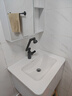 佩氏【上門(mén)安裝】浴室柜陶瓷一體盆衛生間洗手洗臉盆柜組合智能洗漱臺 60cm白色+普通鏡柜【非主圖】 曬單實(shí)拍圖
