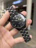 勞力士王子手表男士全自動(dòng)機械表商務(wù)超薄精鋼夜光防水雙日歷男表 全黑黑面【官方標配】 曬單實(shí)拍圖