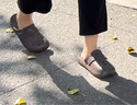 樸西厚底包頭半拖女士夏外穿洞洞鞋  淺沙色  37-38 曬單實拍圖