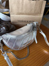 CHARLES&KEITH時(shí)尚鏈條單肩斜挎包腰包女包女士生日禮物CK2-80151325 Silver銀色 S 曬單實(shí)拍圖