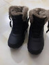 足力健大師老人鞋男冬季防滑中老年高幫棉靴加絨保暖加厚棉鞋爸爸戶(hù)外雪地靴 910黑色 （送襪子） 42 曬單實(shí)拍圖