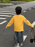 POLOWALK童裝男童長(cháng)袖T恤2025新品中大男童長(cháng)袖T恤上衣t恤衫 黃色 120 120cm 曬單實(shí)拍圖