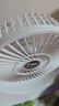 電風(fēng)扇家用電扇桌面臺式風(fēng)扇USB充電三檔調節靜音大風(fēng)力小型臥室迷你學(xué)生宿舍辦公室便攜 旗艦款【充插兩用+超長(cháng)續航】月光白 曬單實(shí)拍圖