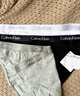 Calvin Klein內衣女士三條裝循環(huán)提花ck舒適棉質(zhì)彈力透氣性感比基尼三角內褲女 MP1-太空黑/淺灰色/月光白 3條 S 曬單實(shí)拍圖