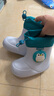 牧童兒童雨鞋男童寶寶束腳防水輕便可愛(ài)幼兒園男女雨靴 企鵝藍160 曬單實(shí)拍圖