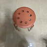 宜家（IKEA）MARIUS瑪留斯可疊放塑料凳子加厚家用簡(jiǎn)易侘寂風(fēng)餐椅圓凳 紅褐色45cm 曬單實(shí)拍圖