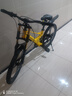 鳳凰（Phoenix）兒童自行山地車(chē)鎂合金變速學(xué)生青少年學(xué)生車(chē)雙減震軟尾輕便單車(chē) 鎂合金-雙減震禧瑪諾-黃色一體輪 22村（建議身高130-160cm） 曬單實(shí)拍圖