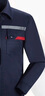  乾朗 春秋防靜電工作服套裝男女長(cháng)袖厚款耐磨勞保服帶反光條電焊工服汽修工程服加油站電力局工裝可定制logo 藏藍色春秋套裝180 曬單實(shí)拍圖