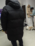 杰奧羽絨服女中長(cháng)款90%鵝絨寬松休閑百搭厚款冬季女裝撞色連帽1313312 100#暗夜黑 XL (175) 曬單實(shí)拍圖