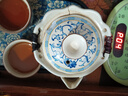 匠序汝窯茶壺茶具整套高檔陶瓷一茶壺兩杯茶盤(pán)小套裝家用辦公室茶具 繁花手抓壺一壺二杯+青花干泡盤(pán) 曬單實(shí)拍圖