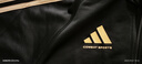阿迪達斯 （adidas）外套男秋季跑步運動(dòng)立領(lǐng)夾克戶(hù)外防風(fēng)保暖運動(dòng)服 黑/金L 曬單實(shí)拍圖