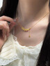 朝陽珠寶五帝錢黃金項鏈足金吊墜套鏈女送女友老婆七夕情人節(jié)生日禮物 五帝錢黃金項鏈 金重約6g【多退少補(bǔ)】 曬單實拍圖