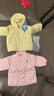 Teenie Weenie小熊童裝24秋冬款女寶寶印花短款三防羽絨服 粉色 100cm 曬單實拍圖