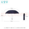 天堂傘強效拒水雨傘防風(fēng)加固十骨大傘三折便攜商務(wù)雨傘男女士 10骨大雨傘-藏青 曬單實(shí)拍圖