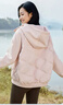 鴨鴨（YAYA）輕薄連帽短款女式羽絨服冬季簡(jiǎn)約純色女式時(shí)尚外套 曬單實(shí)拍圖