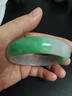 琺萊兒冰種翡翠手鐲陽(yáng)綠真品翡翠鐲子老坑飄綠正圈冰糯種正品玉手鐲禮品 54號 曬單實(shí)拍圖