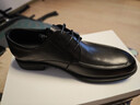 百麗通勤商務(wù)皮鞋男秋冬新商場(chǎng)款牛皮正裝鞋婚鞋CF01DCM9預售 經(jīng)典黑 41 (255mm) 曬單實(shí)拍圖