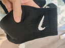 耐克(NIKE)襪子男子 速干透氣籃球襪 短襪三雙裝SX7677-010黑L 曬單實拍圖