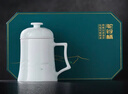 景德鎮陶瓷新中式影青瓷茶杯辦公杯大容量家用帶過(guò)濾帶蓋馬克杯喝水杯子 駝鈴茶漏杯 曬單實(shí)拍圖