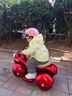 赟婭兒童電動(dòng)摩托車(chē)三輪車(chē)童車(chē)周歲禮寶寶小孩可坐人充電遙控玩具車(chē) 烤漆紅【雙驅動(dòng)】大電+藍牙+遙控 61六一兒童節禮物男孩 曬單實(shí)拍圖