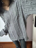 歌萊兔毛衣女款2025新款冬高個(gè)子長(cháng)款衛衣200斤慵懶風(fēng)復古領(lǐng)寬松灰色 灰色毛衣 2XL (140-160)斤 曬單實(shí)拍圖
