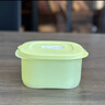 特百惠（Tupperware）微波層疊小方盒800ml學(xué)生上班族加熱午餐飯盒便攜便當盒芹菜綠 曬單實(shí)拍圖