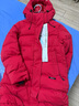 君羽戶(hù)外羽絨服女中長(cháng)款800高蓬白鵝絨新款冬時(shí)尚加厚鵝絨服316 紅色 S （推薦105斤以下） 曬單實(shí)拍圖