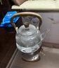 悅天涯煮茶壺電陶爐套裝家用小型燒水器養生壺大容量保溫玻璃提梁茶壺 1L聽(tīng)瀾壺+木色電陶爐 曬單實(shí)拍圖
