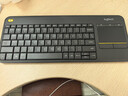 羅技（Logitech）K400Plus無(wú)線(xiàn)鍵盤(pán)觸控 安卓智能電視電腦筆記本辦公鍵盤(pán) 觸摸面板無(wú)線(xiàn)觸控鍵盤(pán)電池緊湊型即插即用 黑色 曬單實(shí)拍圖