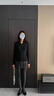 貓人【提臀顯瘦】女士打底褲女加厚保暖高腰連褲襪配裙子外穿秋冬灰色 曬單實(shí)拍圖