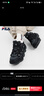 斐樂(lè )（FILA）官方加絨豌豆鞋女鞋老爹鞋運動(dòng)鞋冬季新款保暖休閑鞋 黑/影黑灰-BD 37.5 曬單實(shí)拍圖