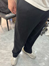 FILA 斐樂(lè )官方男士針織長(cháng)褲2025秋季新款時(shí)尚純棉舒適休閑直口褲 正黑色-BK L 175/84A/L 曬單實(shí)拍圖